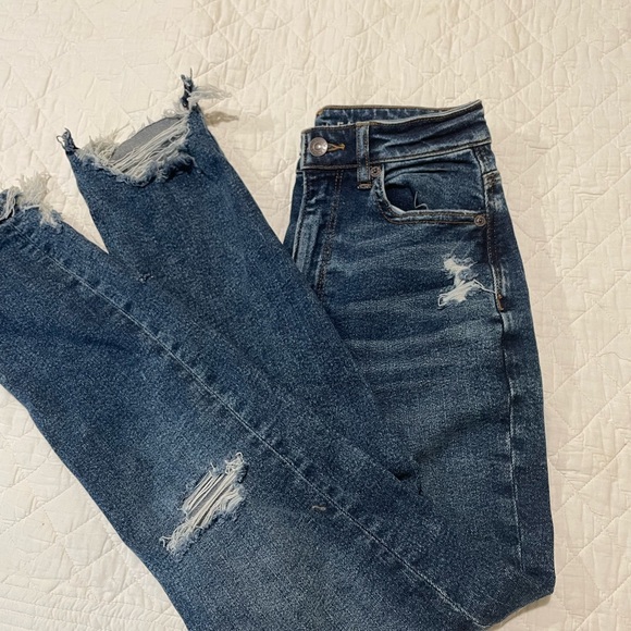 Extra high rise mom jeans size 0 A&E - Picture 3 of 4